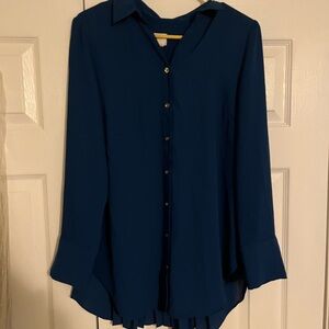 Elegant Blue Women's Top